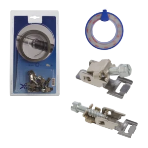 NASTRO CONTINUO STAMPATO + CARRELLI RIBALTABILI IN INOX W2 (AISI 430)