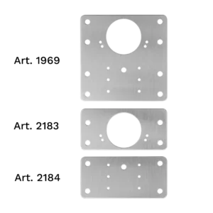 PIASTRINA DI RIPARAZIONE PER CERNIERE IN INOX 430